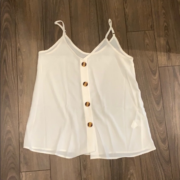 White button tank size M - Picture 3 of 3